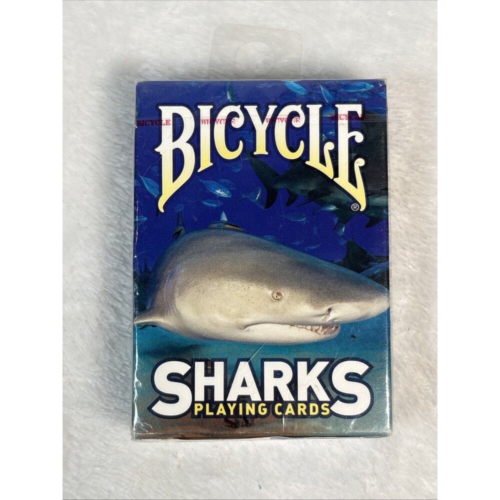 Bicycle Sharks Playing Cards Deck Bilingual English French Ocean Marine Life New